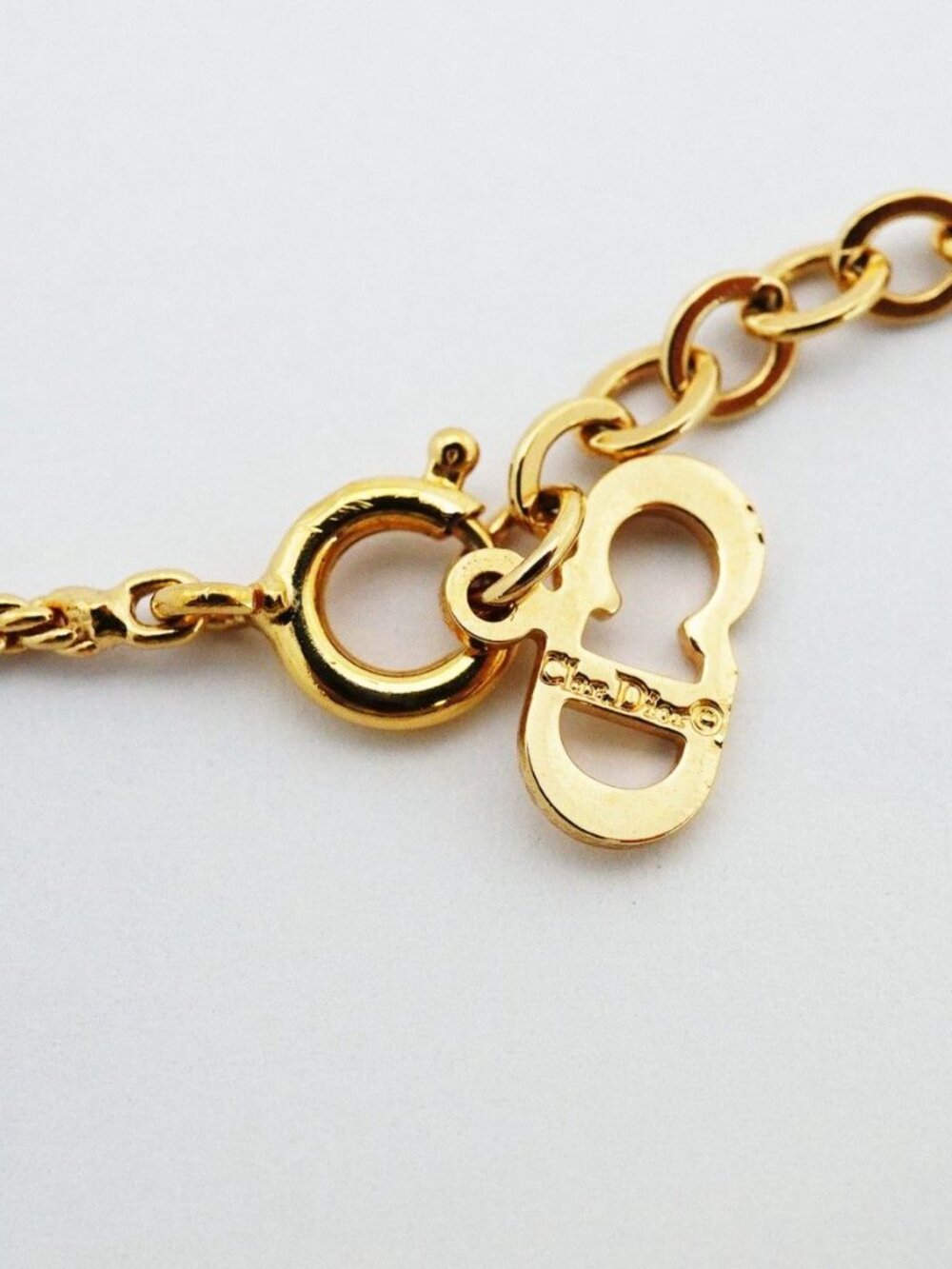 Dior Necklace CD Logo Gold Plated - Picture 4 of 5